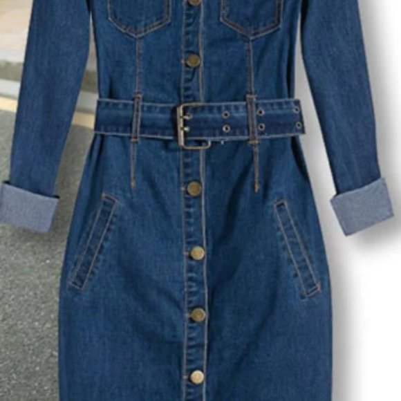 Denim Dress - Picture 1 of 2